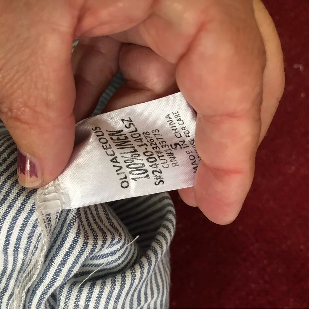 Oliviaceus 100 p linen shorts s